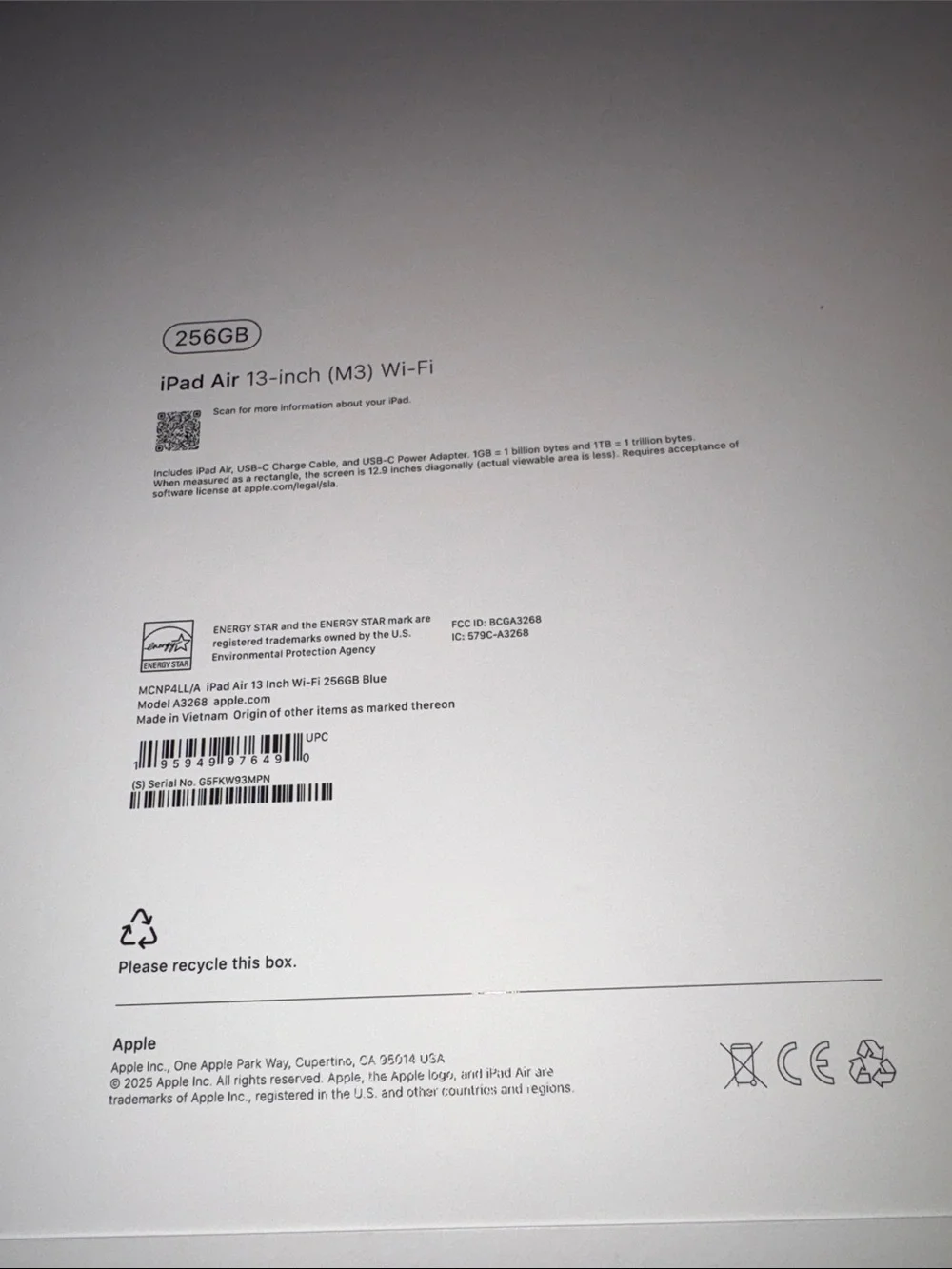 Apple mcnp4ll ipad